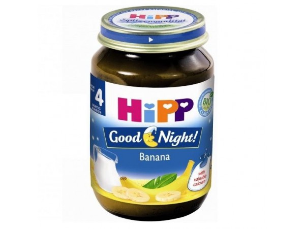 HiPP Bio Спокойной ночи банановое пюре 190 г